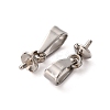 Tarnish Resistant 201 Stainless Steel Peg Bails Pendants X-STAS-E031-1-4