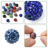 30Pcs Pave Disco Ball Beads RB-YW0001-14C-6