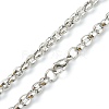 304 Stainless Steel Coffee Bean Chain Necklaces NJEW-I248-15P-3