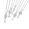 304 Stainless Steel Pendant Necklaces NJEW-L150-23P-1