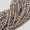 Natural Agate Beads Strands X-G-G583-6mm-08-2