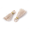 Polycotton(Polyester Cotton) Tassel Pendant Decorations X-FIND-S281-25-2