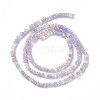 Electroplate Glass Beads Strands X-EGLA-S192-001A-B11-4
