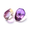 Transparent Glass Charms GLAA-O017-02E-2