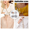 30Pcs 2 Colors 1-Hole Alloy Shell Shank Buttons BUTT-NB0002-09B-5