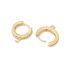 Brass Huggie Hoop Earring Findings KK-L152-20G-2