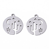 Non-Tarnish 201 Stainless Steel Pendants STAS-N091-71-2