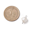 Electroplated Shell Pearl Nuggets Links PALLOY-JF04646-02-2