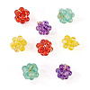 8Pcs 4 Style Glass Pendants PALLOY-TA00218-3