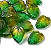 Autumn Theme Two-Tone Transparent Glass Charms GLAA-YW0001-53A-2