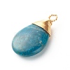 Natural Apatite Pendants X-PALLOY-JF00878-3