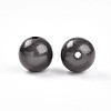 Spray Painted Acrylic Beads MACR-Q154-10mm-N05-2