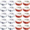20Pcs 2 Styles Leather Wide Cord Bracelet with Snap Button for Men Women GUQI-CL0001-02A-1
