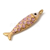 304 Stainless Steel Enamel Pendants STAS-B128-52G-02-2