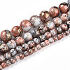 Baking Paint Glass Beads Strands DGLA-N003-6mm-B05-2