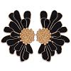 Vintage Flower Stud Earrings for Women JE1095C-1