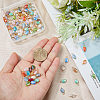 SUPERFINDINGS 100Pcs 5 Colors Electroplate Glass Pendants FIND-FH0005-09-3