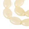 Dyed Natural White Jade Beads Strands G-N370-01A-17-4