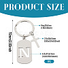 1Pc Stainless Steel Keychains KEYC-TADJ0001-08N-2