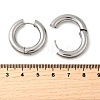 Tarnish Resistant 202 Stainless Steel Huggie Hoop Earrings EJEW-O087-08P-P-2