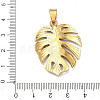 304 Stainless Steel Pendants STAS-D224-07G-02-4