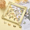 40Pcs 8 Colors Alloy Enamel Pendants ENAM-CJ0003-25-4