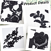 Flower Shape Computerized Embroidery Water Soluble Appliques FIND-WH0136-56-6