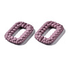 Spray Painted CCB Plastic Linking Rings CCB-Q091-009D-3