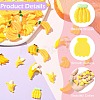 60Pcs 6 Styles Opaque Resin Cabochos RESI-CJ0005-11-3
