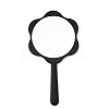 Plastic Flower-Edged Handheld Mirror AJEW-C049-01-2