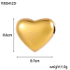 Heart 304 Stainless Steel Beads STAS-OY004-66G-2