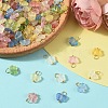 50Pcs Butterfly Acrylic Charms HJEW-YW00234-01-5