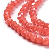 Electroplate Opaque Glass Beads Strands EGLA-A035-P3mm-A34-3