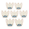 Alloy Enamel Puppy Pendants ENAM-S115-053-1