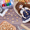 240Pcs 12 Styles 2-Hole Wood Buttons BUTT-WR0001-27-4