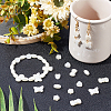 SUPERFINDINGS 400Pcs 5 Style ABS Plastic Imitation Pearl Beads KY-FH0001-13-2