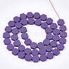 Spray Painted Non-magnetic Synthetic Hematite Beads Strands G-T116-03C-15-2