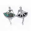 Abalone Shell/Paua Shell Brooches/Pendants RESI-S376-16-2
