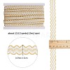 Polyester Wavy Lace Ribbons OCOR-WH0082-21A-2