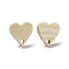 Ash Wood Stud Earring Findings EJEW-N017-011E-2