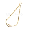 Ion Plating(IP) Flat Cuban Link Chunky Chain Necklace NJEW-Q335-13G-1