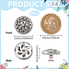 Alloy Shank Buttons FIND-WH0199-427P-2