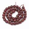 Natural Chalcedony Beads Strands G-S333-6mm-014D-2