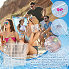 36 Grids Acrylic Shell Storage Box with Lid ODIS-WH0061-46-6