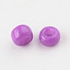 8/0 3mm Baking Paint Glass Seed Beads Loose Spacer Beads X-SEED-S002-K13-2