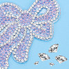 7Pcs 7 Colors Bowknot Glitter Hotfix Rhinestone DIY-FG0002-30-3