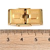 Ion Plating(IP) 201 Stainless Steel Watch Band Clasps STAS-C006-1-02G-01-3