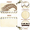 8-Position Wood Embroidery Thread Storage Trays TOOL-WH0056-023-3