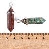 Natural Indian Agate Pointed Pendants G-M378-01P-A39-6