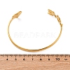 304 Stainless Steel Cuff Bangles for Women BJEW-F491-01G-03-3